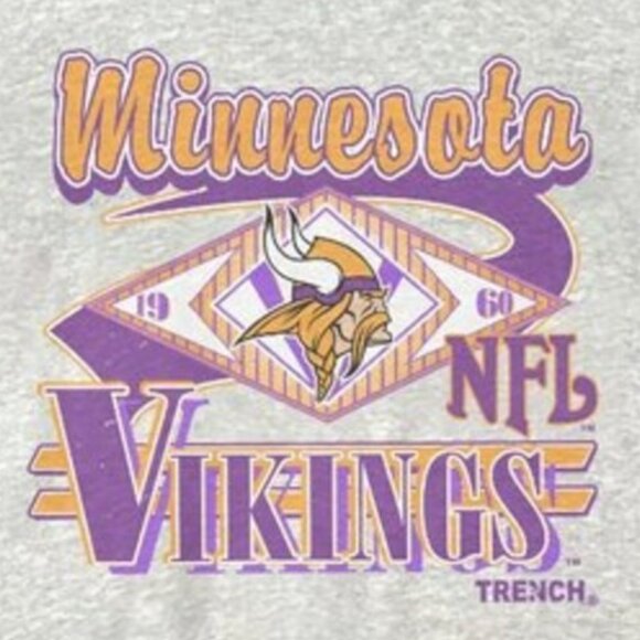Vtg Minnesota Vikings Football Sweatshirt Retro NFL Vikings Unisex Shirt tee - Picture 2 of 4